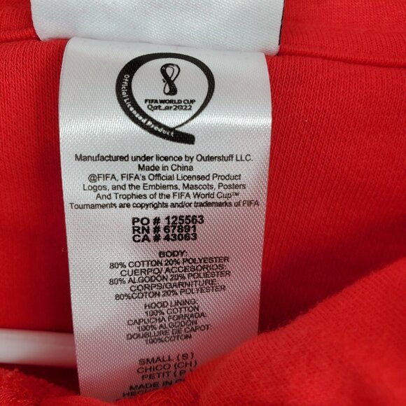 NWT Fifa World Cup Qatar 2022 Long Sleeve Pullover Sweatshirt Small - Picture 7 of 11